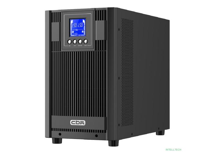 ИБП CBR ESSENCE ESN-3000 [Online 3000 VA / 3000 W, Tower, 4 x EURO + 1 x TB, LCD, HID-USB, RS232, EPO, SNMP slot] (ESN-3KT-4F-LCHERSC)