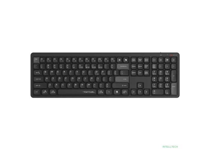 Клавиатура беспроводная A4Tech Fstyler FBX55C black (USB, BT/Radio, slim, Multimedia) (FBX55C)