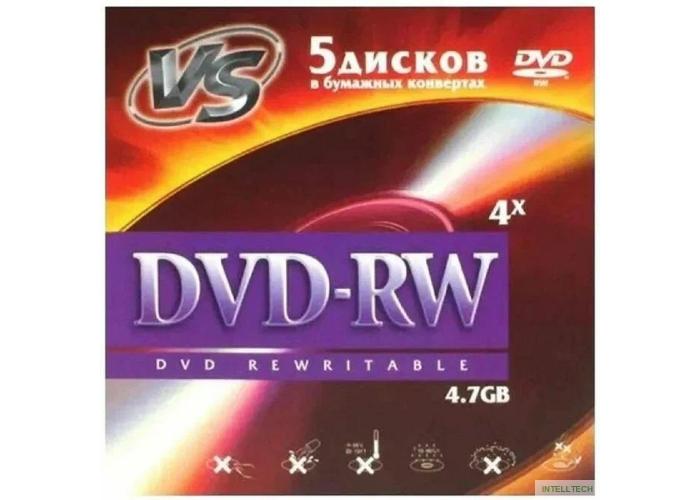 VS DVD-RW 4,7 GB 4x конверт/5 (620786)