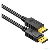 Bion Кабель DisplayPort v1.2, 20M/20M, 3840x2160@30Hz, экран, 1м, черный, позолоченные контакты [BXP-CC-DP-010]