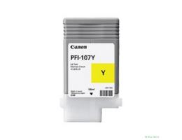 Canon PFI-107Y 6708B001 Картридж для  iPF680/685/770/780/785, Желтый, 130ml 