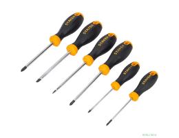 STAYER Набор "MASTER": Отвертки слесарные, двухкомпонентная рукоятка, магнитный наконечник, 6шт [2513-H6_z02]