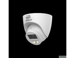 DAHUA DH-HAC-HDW1500CLQP-IL-A-0280B-S3 Уличная турельная HDCVI-видеокамера с интеллектуальной двойной подсветкой 5Мп, объектив 2.8мм, ИК 20м, LED 20м, IP67, корпус: пластик, быстрый монтаж