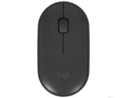 910-005718/910-005576 Мышь Logitech Pebble M350 графитовый оптическая (1000dpi) silent беспроводная BT USB для ноутбука (3but)