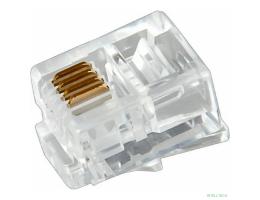 Rexant (05-1012) Разъем телефонный UTP, RJ-14 (6P4C), CAT 3