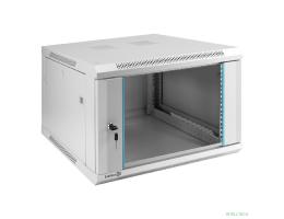 Exegate EX298600RUS Шкаф телекоммуникационный 19" настенный 6U ExeGate EC-WM-6U.600.G.GREY (19”, 6U, 600x600x370mm (ШхГхВ), передняя дверь закаленное стекло, съемные боковые панели, пыле- и влагозащит