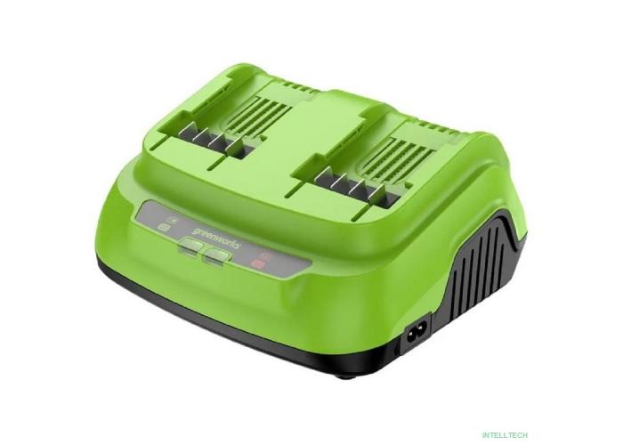 Greenworks G24X2C8 Ультрабыстрое двойное зарядное устройство , 24V, 8A [2958807]