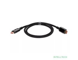 Кабель интерфейсный HDMI-HDMI VCOM ACG859B-1.0 19M/M,ver. 2.1 8KX60Hz (Econom) оплетка 1m iOpen
