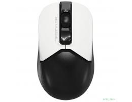 Мышь A4Tech Fstyler FG12 Panda белый/черный оптическая (1200dpi) беспроводная USB (3but)