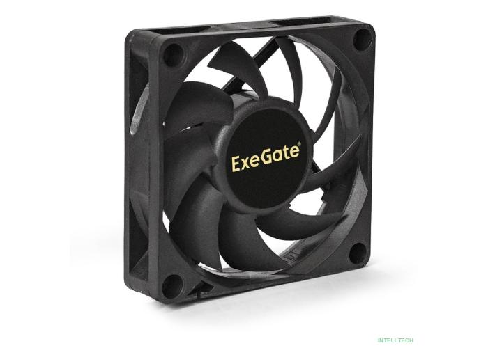 Exegate EX283371RUS Вентилятор ExeGate ExtraSilent ES07015S3P, 70x70x15 мм, подшипник скольжения, 3pin, 2500RPM, 23dBA