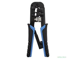 Exegate EX293156RUS Инструмент ExeGate EX-T568R для обжима RJ-45, RJ-11/12 для круглого кабеля с храповым механизмом