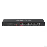 Mercusys MS128GP 28-портовый гигабитный монтируемый в стойку коммутатор с 24 портами PoE+