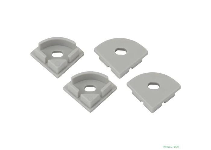 Эра Б0039452 1616R-3B Набор заглушек для профиля CAB280, 4 сквозные круглые