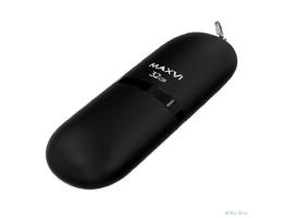 Maxvi USB Drive 32GBSF  32GB black, монолит с колпачком, soft touch, USB 2.0 Maxvi USB Drive 32GBSF  32GB black, монолит с колпачком, soft touch, USB 2.0