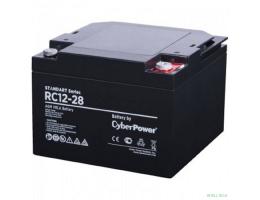 CyberPower Аккумуляторная батарея RC 12-28 12V/28Ah {клемма М6, ДхШхВ 166х175х125мм., высота с   клеммами125, вес 9,1кг., срок службы 6 лет}