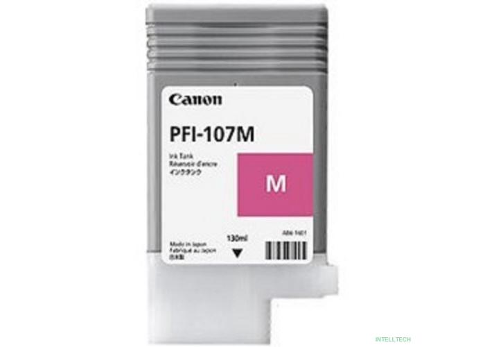 Canon PFI-107M 6707B001 Картридж для  iPF680/685/770/780/785, Пурпурный, 130ml  ( 6707B003 )