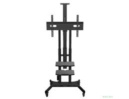 ONKRON TS1881 eLift чёрный 2 полки для AV в комплкте Для телевизоров диагональю 50-86" Макс. нагрузка: 90,9 кг VESA: 200x200, 200x300, 200x400, 300x100, 300x200, 300x300, 300x400, 400x200, 400x300