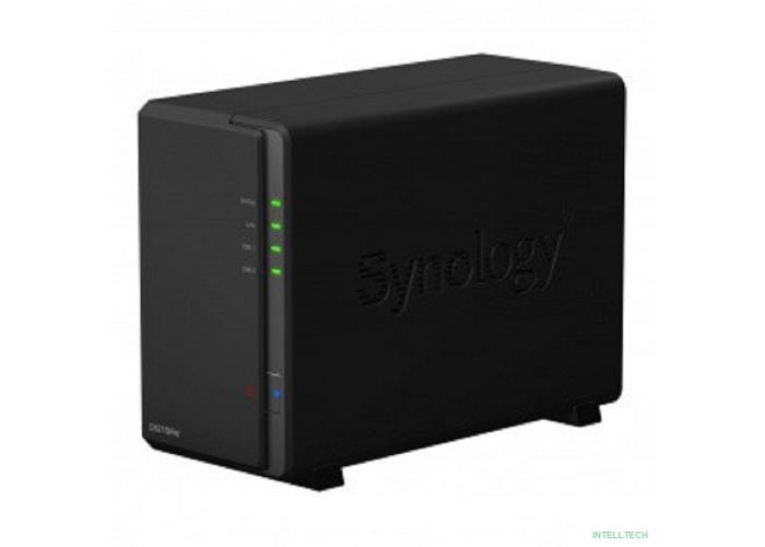 Synology DS218Play Сетевое хранилище 2xHDD Hot Plug, SATA(3,5''), DC1,4GhzCPU/1Gb/RAID0,1/ 2xUSB3.0/1GigEth/iSCSI/2xIPcam(upto15)/1xPS