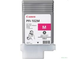 Canon PFI-102M 0897B001 Картридж для Canon imagePROGRAF iPF605, iPF610., iPF650, iPF655, iPF710, iPF755, LP17, iPF510, Пурпурный, 130 мл.