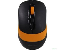 A-4Tech Мышь Fstyler FG10 черный/оранжевый оптическая (2000dpi) беспроводная USB [1147568]