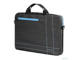 Сумка Continent  CC-201 GB(нейлон, серый с голубой отстрочкой, 15,6'')