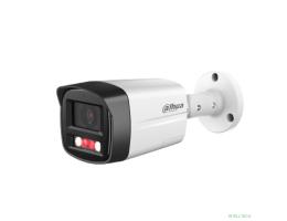 DAHUA DH-IPC-HFW2449TLP-S-PV-0280B Уличная цилиндрическая IP-видеокамера SmartDualLight 4Мп, 1/2.9” CMOS, объектив 2.8мм, видеоаналитика, микрофон+динамик, ИК 30м, LED 30м, IP67, металл