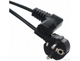 Telecom Кабель компьютер - розетка  угловой  220V <3м> (Европейский стандарт)  <TP021DA-3.0-BK> [6926123464021]