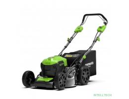 Greenworks GD40LM46SPK4 Газонокосилка аккумуляторная, 40V, 46см, самоходная, бесщеточная, c 1хАКБ 4 Ач и ЗУ [2506807UB]