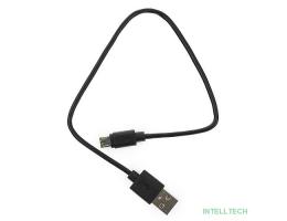 Кабель USB2.0 Гарнизон AM/MicroUSB, медь, 1м, черный, пакет (GCC-mUSB2-AMBM-1M)