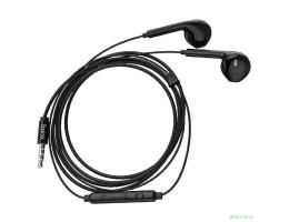 HOCO M55/ Наушники + микрофон/ Кнопка ответа/ 1.2м/ 3.5 mm jack/ Black