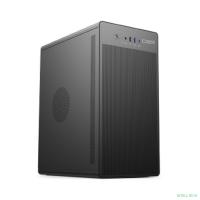 CBR Корпус mATX Minitower V285, без БП, 1*USB 3.0 Type-C, 1*USB 3.0, 1*USB 2.0, HD Audio+Mic, кабель питания 1.2м, Black [PCC-MATX-V285-WPSU]