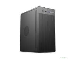 CBR Корпус mATX Minitower V285, без БП, 1*USB 3.0 Type-C, 1*USB 3.0, 1*USB 2.0, HD Audio+Mic, кабель питания 1.2м, Black [PCC-MATX-V285-WPSU]