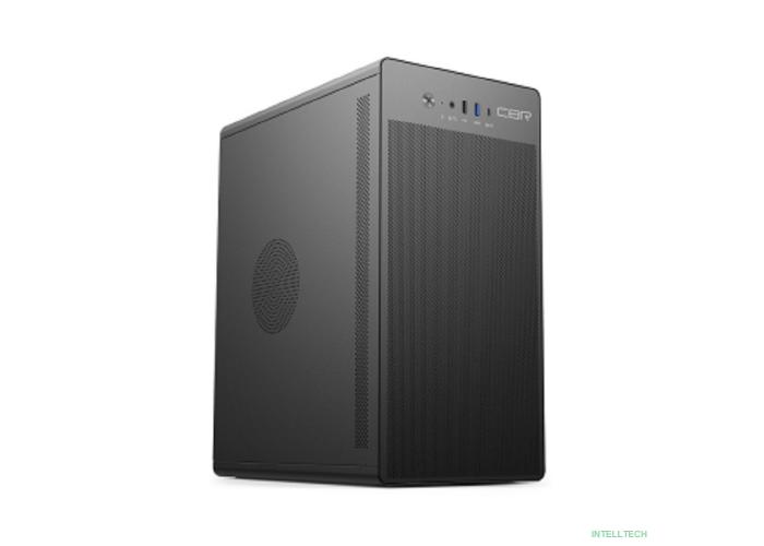CBR Корпус mATX Minitower V285, без БП, 1*USB 3.0 Type-C, 1*USB 3.0, 1*USB 2.0, HD Audio+Mic, кабель питания 1.2м, Black [PCC-MATX-V285-WPSU]