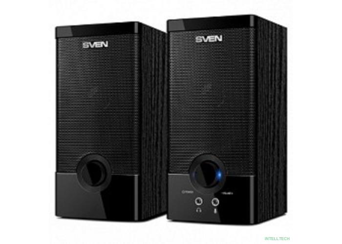 SVEN SPS-603 черный {USB-порт ПК, ноутбука или адаптер 5V DC}