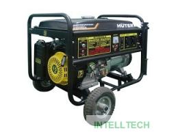 Huter DY8000LX 64/1/19 Электрогенератор { четырехтактный, 6500Вт,220В/50Гц, 91Дб,принудит охлаждение, бак 25 л,расход бенз 374 г/кВтч,расход масла 6,8 г/кВтч, габариты790х560х590 вес 79.5кг}