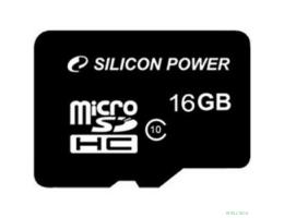 Micro SecureDigital 16Gb Silicon Power SP016GBSTH010V10 {MicroSDHC Class 10}