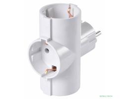 BURO Сетевой разветвитель 3 розетки (BU-PS3TG-W), белый (пакет ПЭ) {352738}