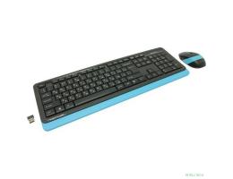 Клавиатура + мышь A4Tech Fstyler FG1010 клав:черный/синий мышь:черный/синий USB беспроводная Multimedia