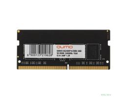 QUMO DDR4 SODIMM 8GB QUM4S-8G2400P16 PC4-19200, 2400MHz OEM/RTL