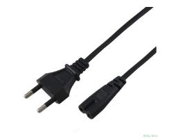 Rexant (11-1101) Шнур сетевой, вилка СЕЕ 7/16 - разъем IEC 320 C7, кабель 2x0,5 мм?, длина 1,8 метра (PE пакет) 