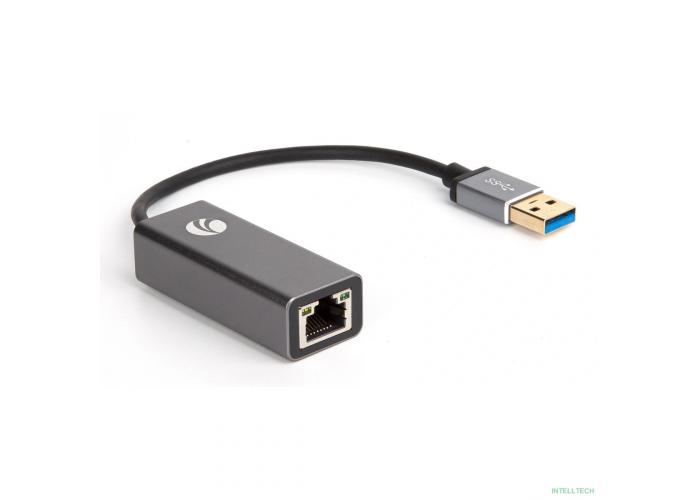 VCOM DU312M Кабель-переходник USB 3.0 (Am) --> LAN RJ-45 Ethernet 1000 Mbps, Aluminum Shell, VCOM <DU312M>[4895182256378]