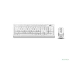Клавиатура и мышь Wireless A4Tech FG1010 WHITE бело-серая, USB [1147575]