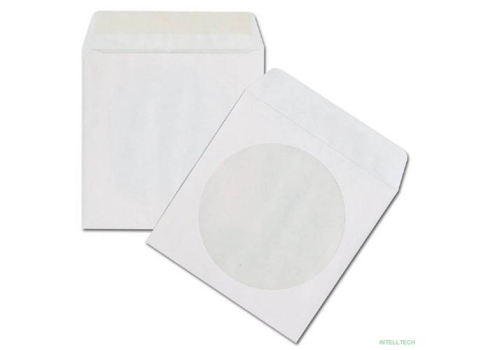 Конверт бумажный с окном для CD