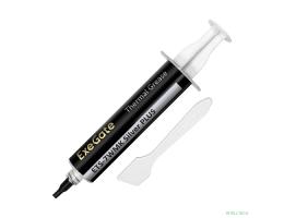 Exegate EX296090RUS Термопаста ExeGate ETS-7WMK Silver PLUS (7,2 Вт/(м•К), 15г, шприц с лопаткой)