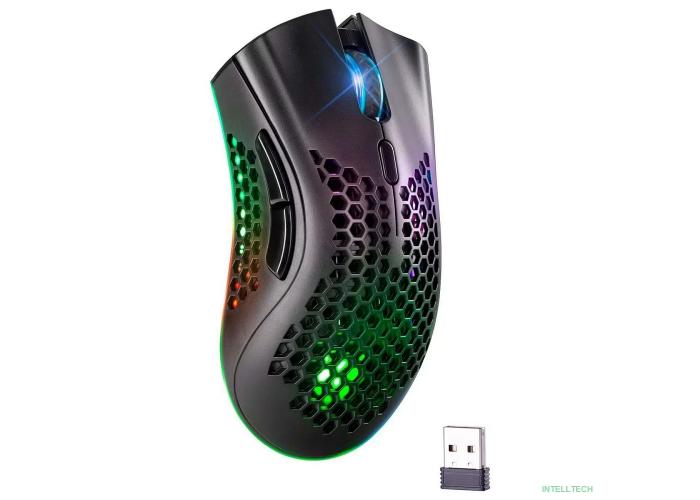 Defender Беспроводная игровая мышь Warlock GM-709L RGB,8кнопок,2400dpi