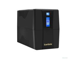 Exegate EP285479RUS ИБП ExeGate Power Smart ULB-850.LCD.AVR.EURO.RJ <850VA/480W, LCD, AVR, 2 евророзетки, RJ45/11, Black>  