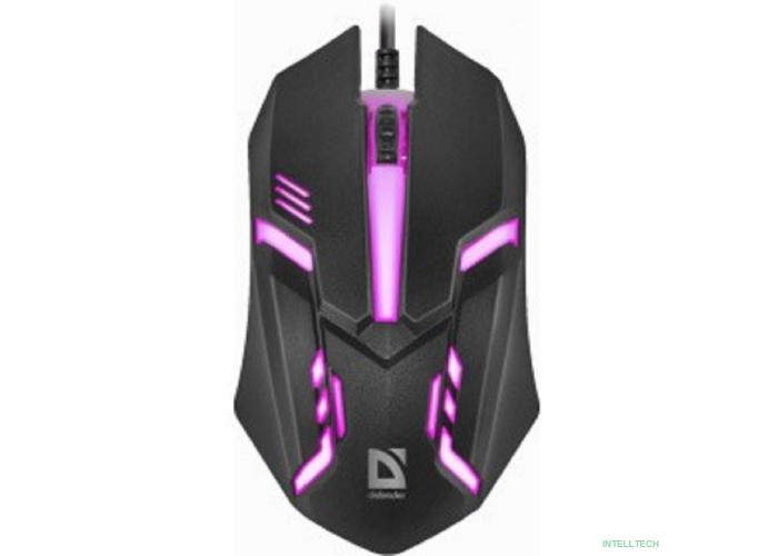 Defender Cyber MB-560L [52560] {Проводная оптическая мышь, 7 цветов, 3 кнопки,1200dpi, черный}