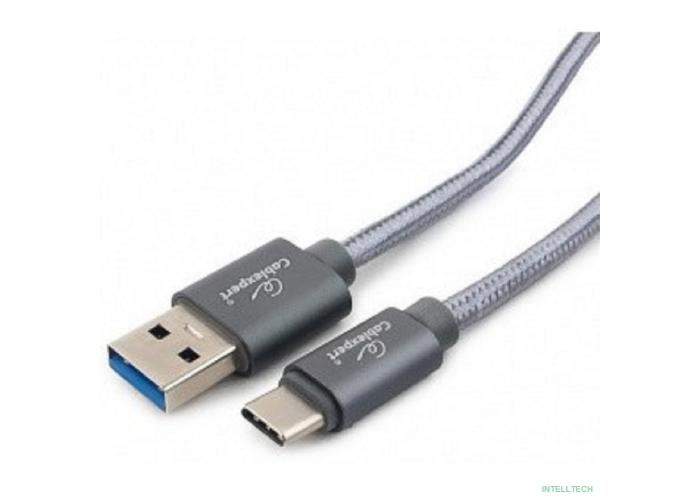 Cablexpert Кабель USB 3.0 CC-P-USBC03Gy-1.8M AM/Type-C, серия Platinum, длина 1.8м, титан, блистер	
