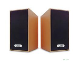 CBR CMS 635 Brown, Акустическая система 2.0, питание USB, 2х3 Вт (6 Вт RMS), материал корпуса MDF, 3.5 мм линейный стереовход, регул. громк., длина кабеля 1 м, цвет светло-коричневый