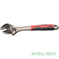 Ключ разводной ЗУБР, хромоникелевое покрытие, длина 250мм, увеличен. зев 36мм [27255-25]